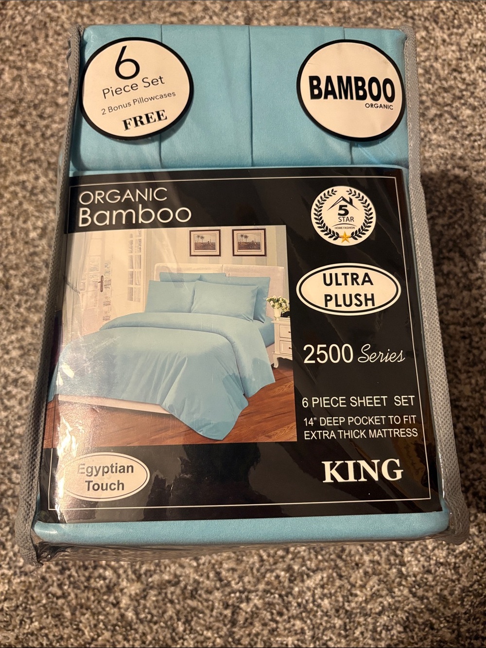 Ultra Plush Red King 6-Piece Sheet Set